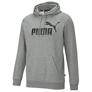 MOLETOM MASCULINO PUMA ESS BIG LOGO HOODIE CINZA