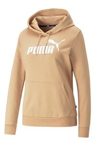 MOLETOM FEMININO PUMA ESS LOGO HOODIE TAN