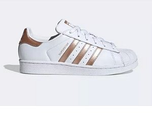 tenis adidas superstar feminino metalizado