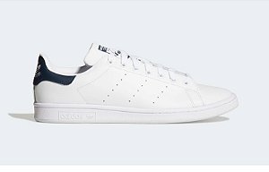 Tenis Adidas Stan Smith Branco com Azul