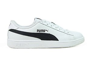 Tenis Puma Smash Branco Couro