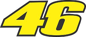 Adesivo 46 valentino Rosse