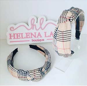 Tiara Xadrez Burberry - Comprar em Morena Laços