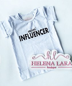 T-shirt Mini influencer Branca