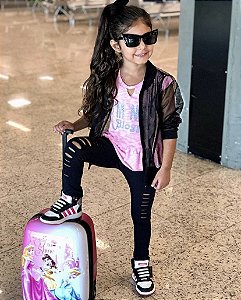 Calça leggings Destroyed Preta