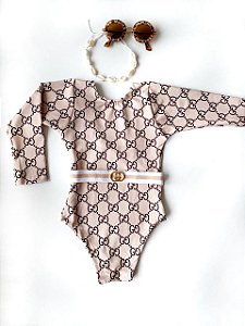 Maiô/Body nude Gucci inpired