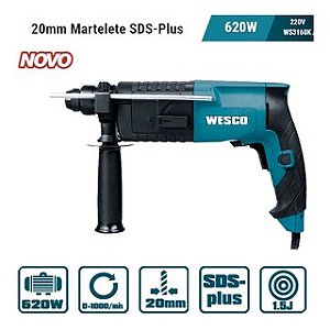 Furadeira Martelete Sds Plus Wesco WS3160k 620w Wesco