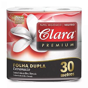 PAPEL HIGIÊNICO FOLHA DUPLA C/ 4X30 M