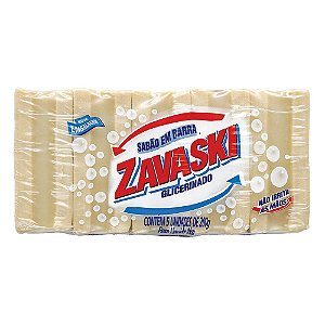 SABÃO EM BARRA GLICERINA C/ 5X200 GR ZAVASKI
