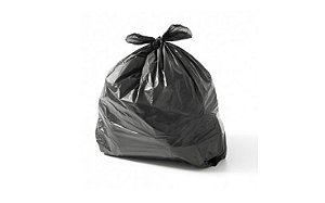 SACO DE LIXO 130 L - 10 M PRETO  C/ 100 UNIDS