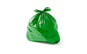 SACO DE LIXO 60 L VERDE C/ 100 UNIDS