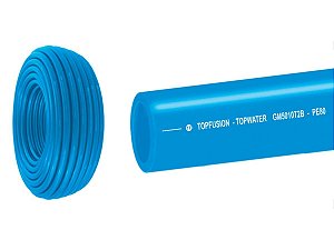 Tubo Pead Pe 80 Azul PN-12,5 Para Água 110mm x 6mts - TopFusion