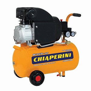 Motocompressor de ar 21 litros 2HP - Chiaperini MC 7.6/21 127v Mono- 22832
