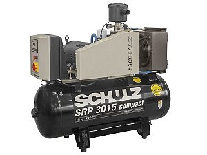 Compressor Parafuso Schulz 15hp Srp 3015-III Compact 200 L - 7.5 Bar
