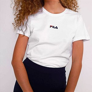 Camiseta feminina Fila Basic algodão confortável