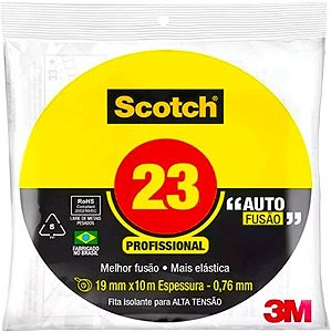 Fita Isolante Auto Fusão Scotch 23 Alta Tensão 19mm X 2m - 3M