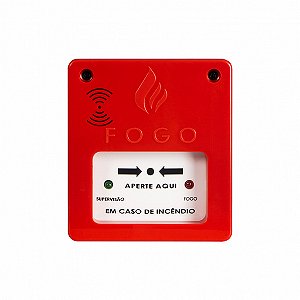 Acionador Manual com Sirene  Alarme De Incêndio 12v/24v-Segurimax