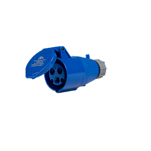 Acoplador Tomada Industrial 2P+T 16A Rohdina 6h  Azul