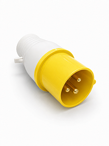 Plug Tomada Industrial Macho 16A 3 Pinos 2p+T Amarela 127v