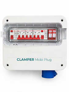 Quadro Proteção Carregador Veicular 32a 8+5kw 220v Clamper Mobi Box