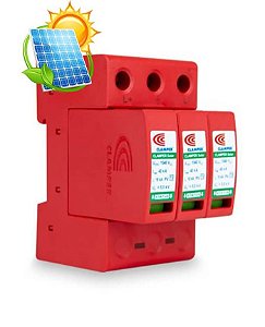 DPS 1040v Solar Protetor Surto e Raio Clamper Base Tripolar