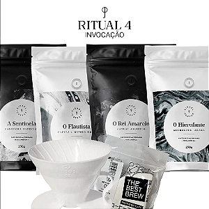 Kit Ritual 04 "Invocação" | 4 Cafés Especiais 250g + Acessórios para V60