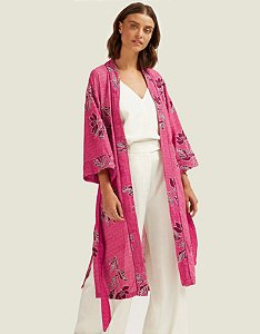 Kimono Floral Bordado