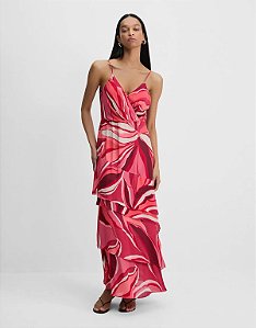 Vestido Pinceladas Vermelhas