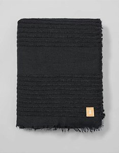 Lenço Leve Tramado Preto