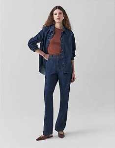 Calça Jeans Reta Slim