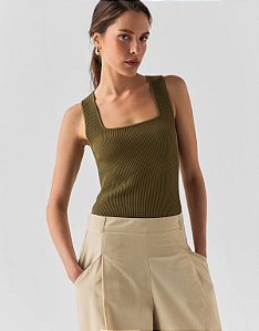 Regata Tricot Estruturada