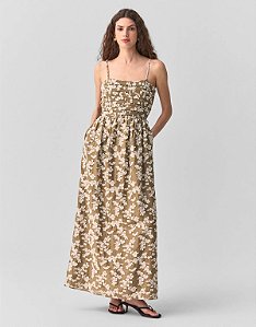 Vestido Jacquard Floral