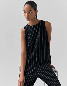 Blusa Reta Fio Tinto