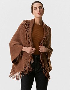 Poncho Tricot Franja