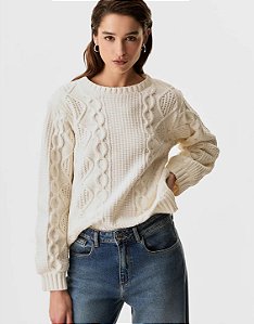 Blusa Tricot Mix Textura