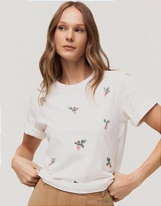T-shirt Mini Caju Bordado