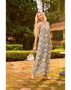 Vestido Linho Est. Renda