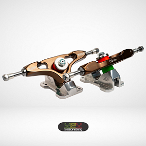 Setup 158 - Eixos Bronze Camaleão / Base Prata 45°/35° - Kit 16