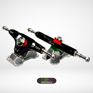 Setup 158mm - Eixos Preto / Base Prata 45°/35° - Kit 24