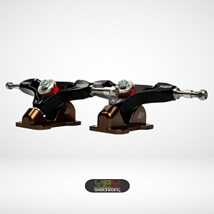 Setup 158mm - Eixos Preto / Base Bronze Camaleão 45°/35° - Kit 22