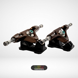 Setup 171 - Eixos Bronze Camaleão e Bases 45°/30° Pretas - Kit 03