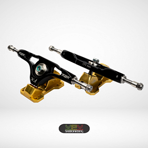 Setup 171mm - Eixos Preto e Bases 51°/35° Ouro Fiquei Rico - Kit 39