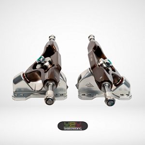 Setup 171mm - Eixos Bronze Camaleão e Bases 51°/35° Prata - Kit 21