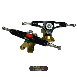 Setup 158mm - Eixos Preto / Base Ouro Fiquei Rico 45°/35° - Kit 15