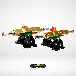 Setup 143 - Eixos OURO FIQUEI RICO e Bases 45°/35° PRETAS - Kit 73
