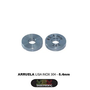 Arruelas lisas 5.4mm (inox 304)