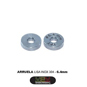Arruelas lisas 6.4mm (inox 304)
