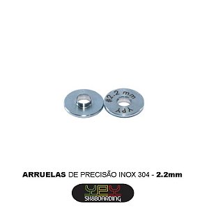 Arruelas de precisão 2.2mm (inox 304)