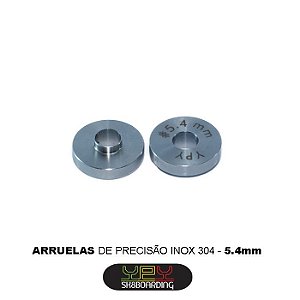 Arruelas de precisão 5.4mm (inox 304)