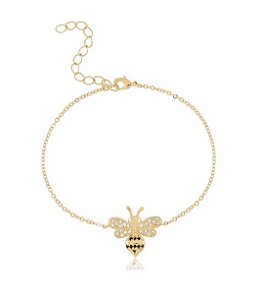 Pulseira de abelha (escolha o banho)